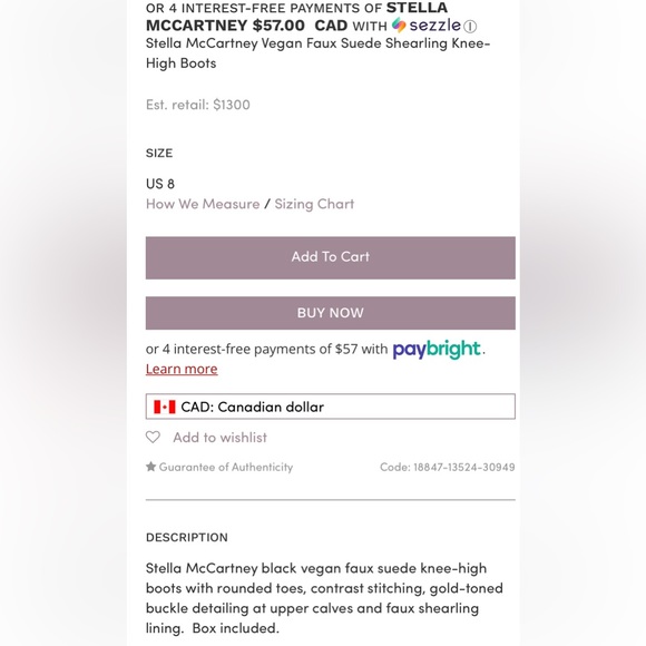 Authentic Stella McCartney Boots - Picture 10 of 10